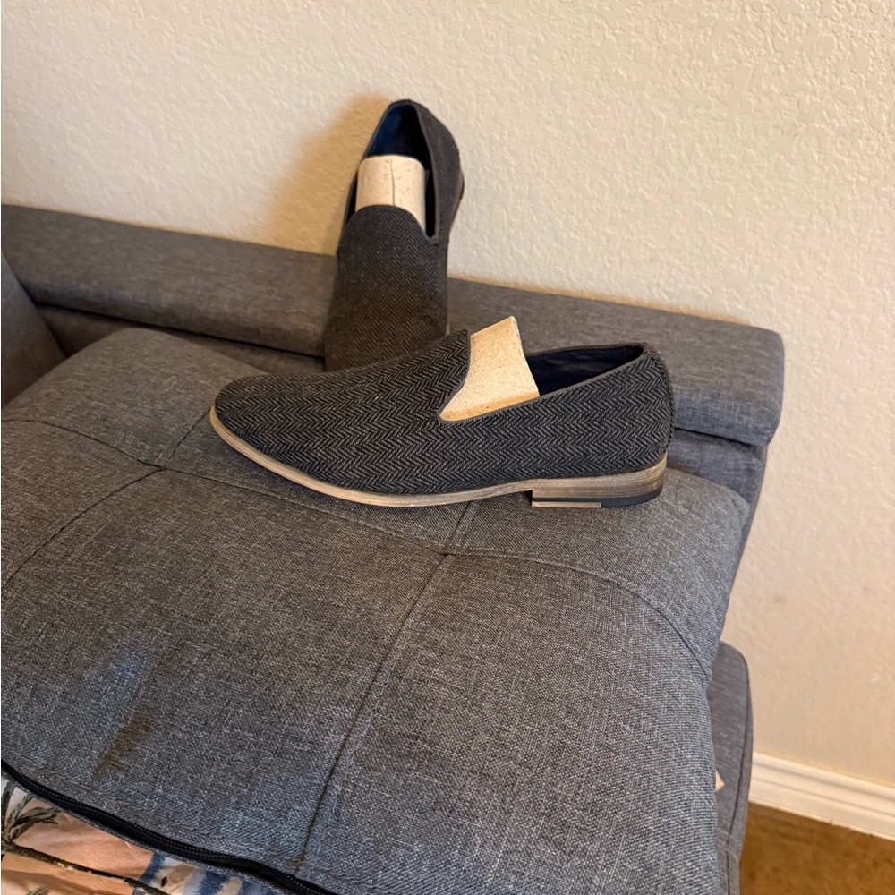 Steve Madden Black and Cream Loafers